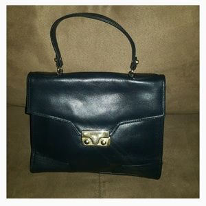 Ganson vintage navy blue handbag